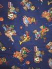 Teddy Bear Alphabet Fun Fabric Length Piece Blue 19 X 9 Inch