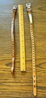 Vtg 60s Leather Studded Buckle Dog Collars