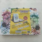 Crayola Paint And Create Easel Case  65  Piece Painting Set  Art Kit - New
