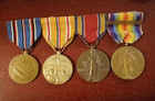 Original Vintage Wwii Campaign Service Medals Lot