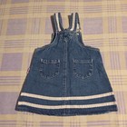 Vintage Strawberry Shortcake Denim Overall Dress 4t Rare Girls Sweet Berry Wear