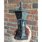 Antique L v  Aronson Cast Metal Incense Burner Bohemian Art Deco Shelf Decor