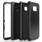 For  Samsung Galaxy S8 Protective Slim Hard Case Shockproof Cover Tempered Glass