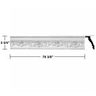 Ornate Cornice White Urethane Vineyard Design 6 Pcs   470 25  Length