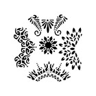 Really Great Stencils  Flourish Set 2 Stencil  6x6   Accents  Corners  Floral