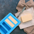 Heavy Duty Silicone Butter Mold Tray With Lid 4 Cavities Rectangle Container