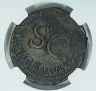Roman Empire  Tiberius Ad 14-37  Ancients  Ngc Vg
