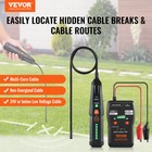 Vevor Underground Cable Locator 6 5 Ft Max  Detection Depth Wire Break Detector