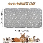 2 Pack 47x24 Washable Guinea Pig Fleece Cage Liners Waterproof Guinea Pig Bed   