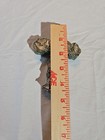 Mexican Hand Crafted 5  Cross Metal   Wood Catholic Milagros Vintage Folk Art