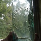 Findlay Ohio Ernest Bacher Bottler 1880s Blob Top Beer Bottle