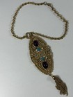 Vintage Faux Amythist Glass Caboch