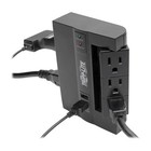 Tripp Lite Surge Protector Direct Plug-in 6 Outlet 3 Rotatable Outlets  2 X Usb