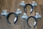 3x Disney Parks Mickey Mouse Christmas Snowman Balloon Light-up Ear Headbands 