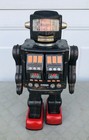 1960 s Rotate-o-matic Super Astronaut Robot Tin Toy By Horikawa For Parts Only