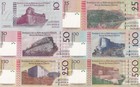 Haiti 10 25 50-500 2004 P 272a 273-277a Unc Set 6 Pcs Fancy Matching No  1903