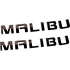 2pack For Malibu Nameplate Letter Emblem Badge Glossy Compatible Gloss Black