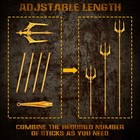 Heavy-duty Metal Trident Spear For Adult Only  3-prong Alloy Cosplay Costume