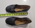 Clarks Women   s Black Leather Comfort Slip-on Shoes Round Toe Size 7 Ballet New