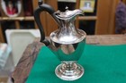 Antique Sterling English Thomas Harper Olivewood Handle Pitcher Tall Trademarks