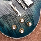 Custom Shop Lp Gray Blue Quilted Maple Top Electric Guitar Mahogany Body