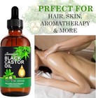 Black Castor Oil 100  Pure Cold Pressed Organic Hair Skin Lashes And Brows Nail