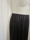Vintage Vassarette Black Nylon Wide Lace Trim A-line Half Slip  28    Size 2xl