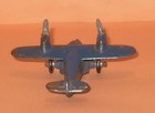 1930 s C a w  Novelty Monoplane Amphibian Airplane Caw Slush Metal - Kansas Toy