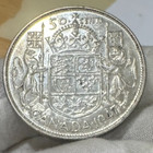 Canada 1947 Silver 50 Cent Coin   Bu   George Vi