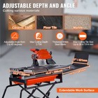 Wet Tile Saw With Stand Tile Cutter 10-inch 65mn Steel Blade 4500 Rpm