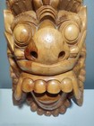 Vintage Hand-carved Balinese Wood Mask Wall Art     Barong Guardian Tribal Decor