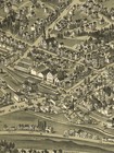 1897 Washington Pennsylvania Vintage Old Panoramic City Map - 24x48