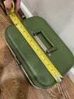 Vintage Green Train Case Make Up Travel Suitcase Luggage Carry On