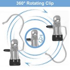 24 Pack Hanger Clips  Multi Function Clip Hooks  Laundry Hanging Hooks Black 