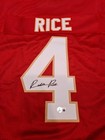 Rashee Rice Autographed Custom Red Jersey W beckett Authentication