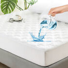 Hos Breathable Waterproof Mattress Pad Protector Quilted Fitted Cover All Size