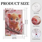 Diamond Painting Kit Round Diamond Art Featuring A Pig  5d Diy Art Craft For Ad 