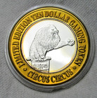 Circus Circus Casino Reno Nv  10  Gaming Token   999 Fine Silver Clown   Lion Le