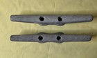 2 Galvanized Iron Boat   Dock Cleat For Marine Or Decor   10  Long