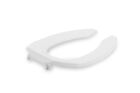 Commercial Heavy Duty Open Front Toilet Seat  Elongated  White