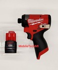 New Milwaukee M12 3453-20 Fuel 1 4  Hex Impact Driver Gen 3   2 0 Ah Oem Battery