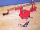 Tigwin Red Suction Base Apple Peeler Corer Slicer Chrome Cast Magnesium Alloy Ln