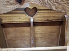 Vintage Wooden Hanging Key   Mail Divider Holder Hearts