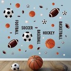 Basketball Football Soccer Sports Wall Stickers - Kids Baby Boys Sports Ball
