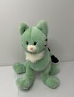 Vintage- 12    2000 Toys R Us Animal Alley Green Kitty Cat Long Legs Plush