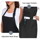 2 Pack Adjustable Bib Apron With 2 Pockets For Men And Women Waterdrop And Oi   