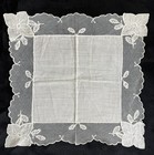 Vintage Handkerchief Lot Of 12 Whitework Linen Cotton Hankies Lace Embroidered