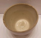Vintage Ceramic Planter Pot Flower Garden Cream Glazed Crock Pottery As Is