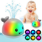 Baby Bath Toys  Light Up Bath Toys Spray Water Bath Toy  Sprinkler Bathtub Toys 