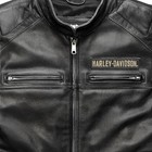 Harley-davidson Men s Vest Biker Cafe Racer Motorcycle Genuine Cowhide Leather